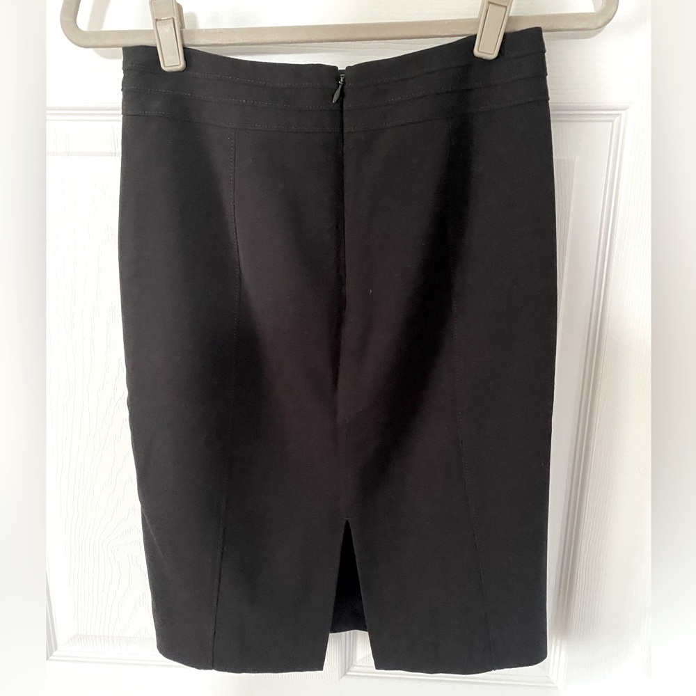 Simple black pencil skirt